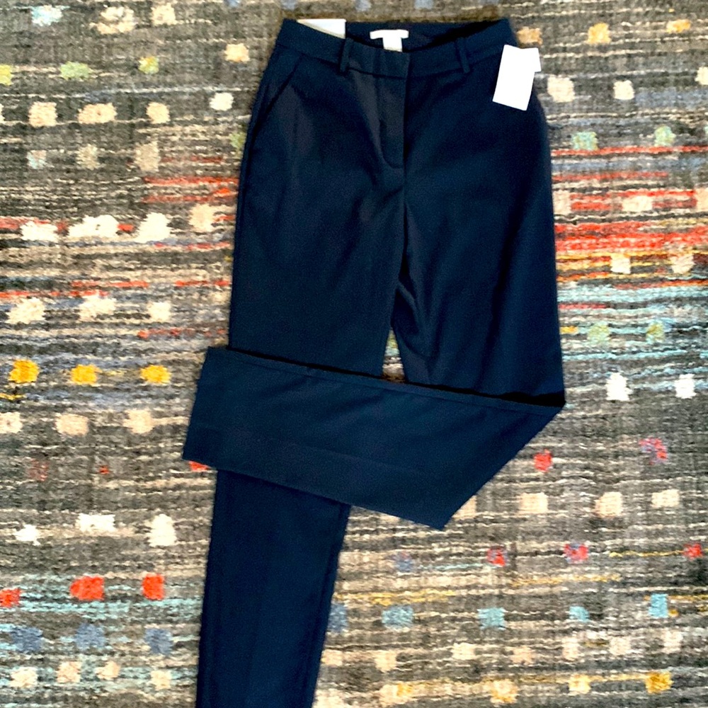 NWT H&M Slim Fit Pants in Navy Sz 0